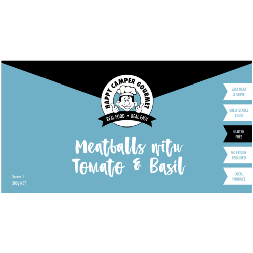 Beefy Meatballs in Tomato and Basil Sauce (GF) 300g